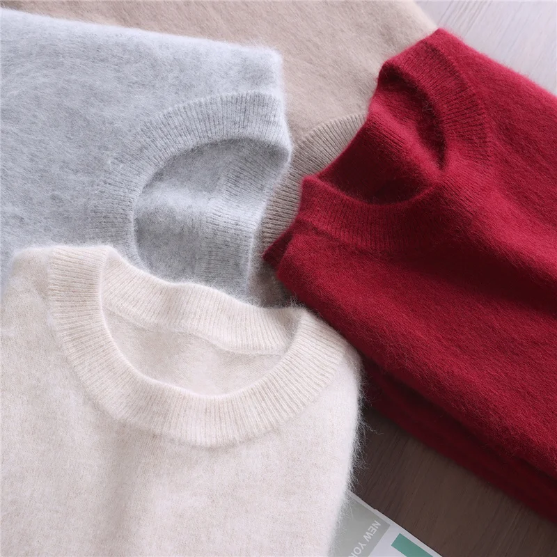 Angel Autumn Winter Women Mink Cashmere Sweater O-Neck Pullover Basic Casual Soft Warm Bottom Clothing 100% Mink Cashmere Tops
Angel Autumn Winter Women Mink Cashmere Sweater O-Neck Pullover Basic Casual Soft Warm Bottom Clothing 100% Mink Cashmere Tops