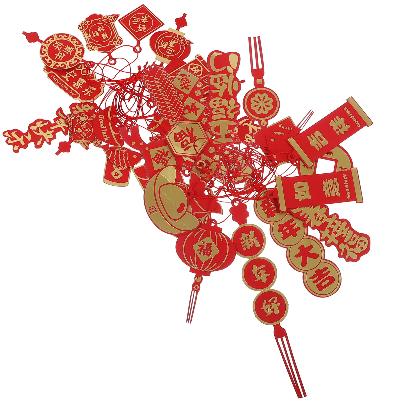 2 Bags New Year Pendant Chinese Style Hanging Decorations Tassel Ornaments for Spring Festival Car Window Home Office Party Red
2 Bags New Year Pendant Chinese Style Hanging Decorations Tassel Ornaments for Spring Festival Car Window Home Office Party Red