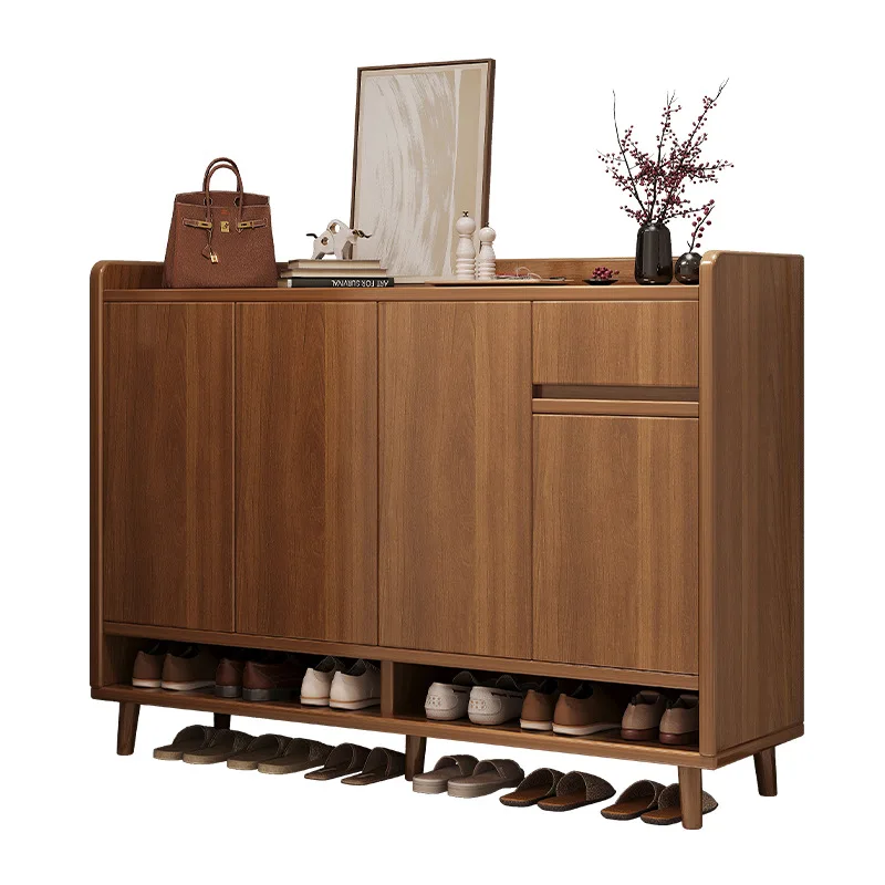Solid wood partition shoe cabinet household entrance integrated entrance shoe rack
Solid wood partition shoe cabinet household entrance integrated entrance shoe rack