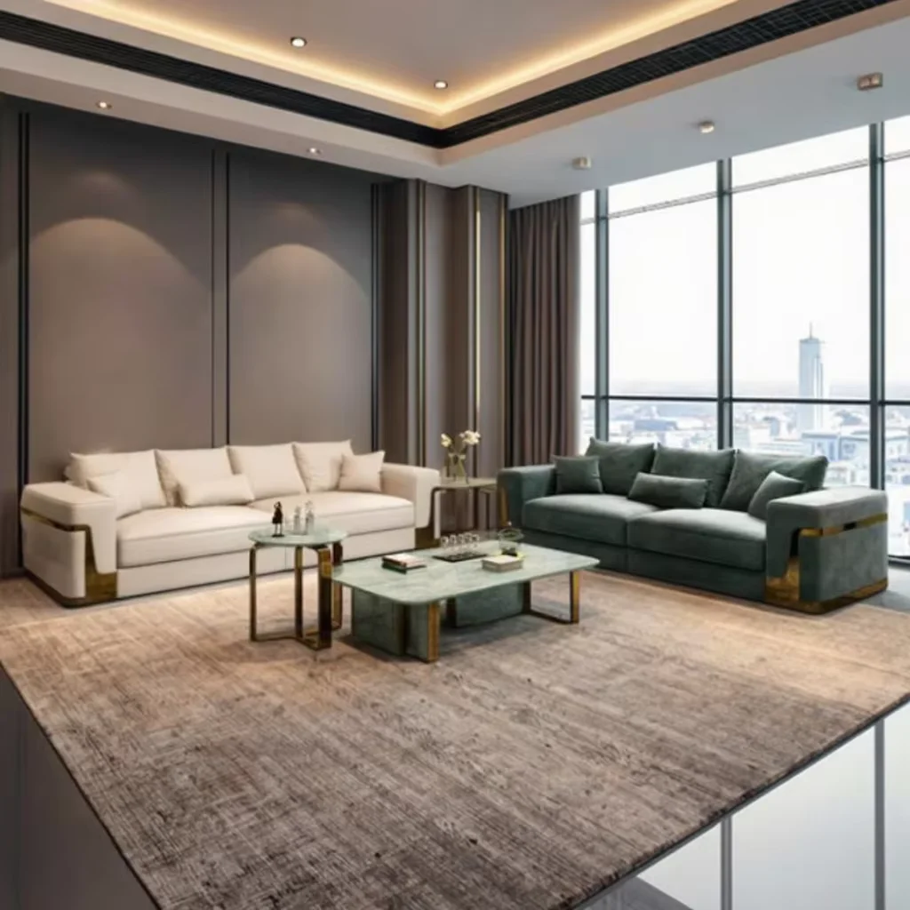 Удобный большой диван из натуральной кожи, мебель, кожаный королевский футуристический салон, офис, новейший дизайн, секционный диван, диван, комплект
Удобный большой диван из натуральной кожи, мебель, кожаный королевский футуристический салон, офис, новейший дизайн, секционный диван, диван, комплект