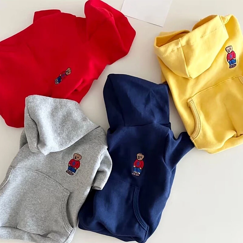 Solid Color Pet Hoodie Than Bear breathable Summer Clothes Pomeranian Sunscreen Clothes Embroidery Bear Dog Clothes
Solid Color Pet Hoodie Than Bear breathable Summer Clothes Pomeranian Sunscreen Clothes Embroidery Bear Dog Clothes