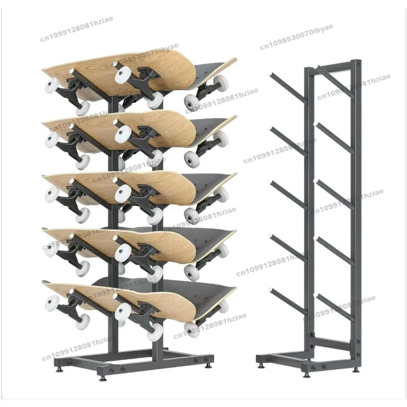 Sporting Goods Display Rack Double-sided Hanging Skateboard Shelf Children's Vitality Board Snowboard Storage Rack Display
Sporting Goods Display Rack Double-sided Hanging Skateboard Shelf Children's Vitality Board Snowboard Storage Rack Display