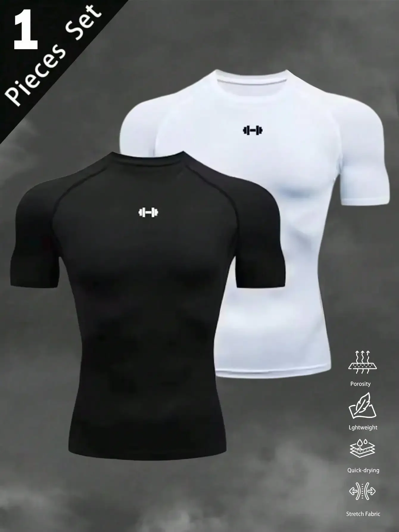 Men's Barbell Print Raglan Short Sleeve Casual Fitness Workout T-Shirt Fitted Shirt Crew Neck Compression Shirt Men, Gym
Men's Barbell Print Raglan Short Sleeve Casual Fitness Workout T-Shirt Fitted Shirt Crew Neck Compression Shirt Men, Gym