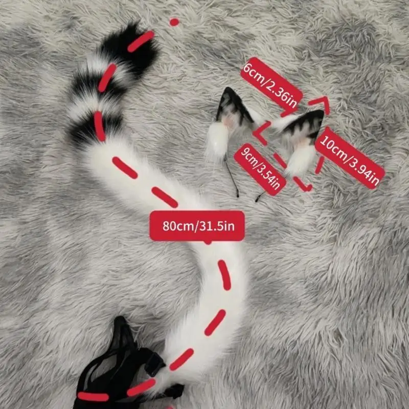 39xe Wolf Cats Foxes хвостовые кошки уши повязки, полные легких весов для взрослых и детских костюмов для косплея животных
39xe Wolf Cats Foxes хвостовые кошки уши повязки, полные легких весов для взрослых и детских костюмов для косплея животных