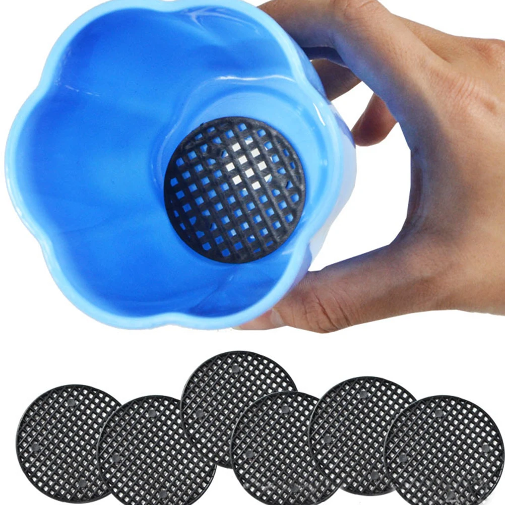 24 Pcs Plastic Mesh Gaskets Flower Pot Grid Mats Hold Pads Drainage Holes Ventilated Leakproof Reusable Durable
24 Pcs Plastic Mesh Gaskets Flower Pot Grid Mats Hold Pads Drainage Holes Ventilated Leakproof Reusable Durable