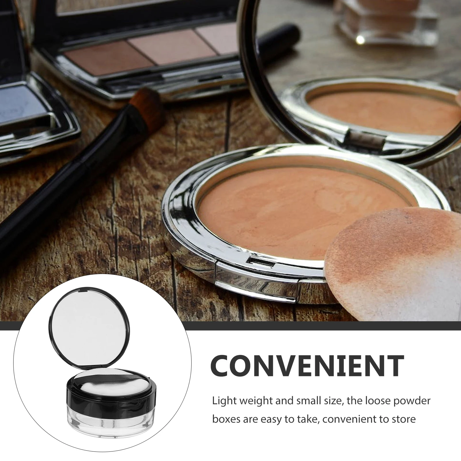 Empty Portable Loose Powder Box Plastic Refillable Case with Mirror Powder Puff Travel Makeup Container Leak Proof
Empty Portable Loose Powder Box Plastic Refillable Case with Mirror Powder Puff Travel Makeup Container Leak Proof