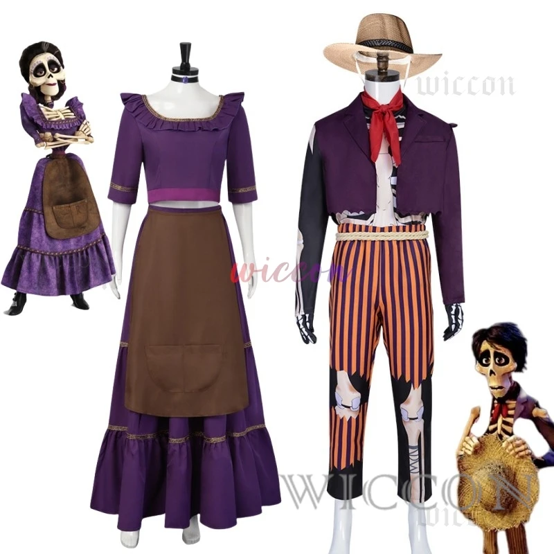 Anime Hector Rivera Cosplay Costume Mama Imelda Cosplay Outfits Man Woman Carnival Coco Family Party Fancy Play Clothing
Anime Hector Rivera Cosplay Costume Mama Imelda Cosplay Outfits Man Woman Carnival Coco Family Party Fancy Play Clothing