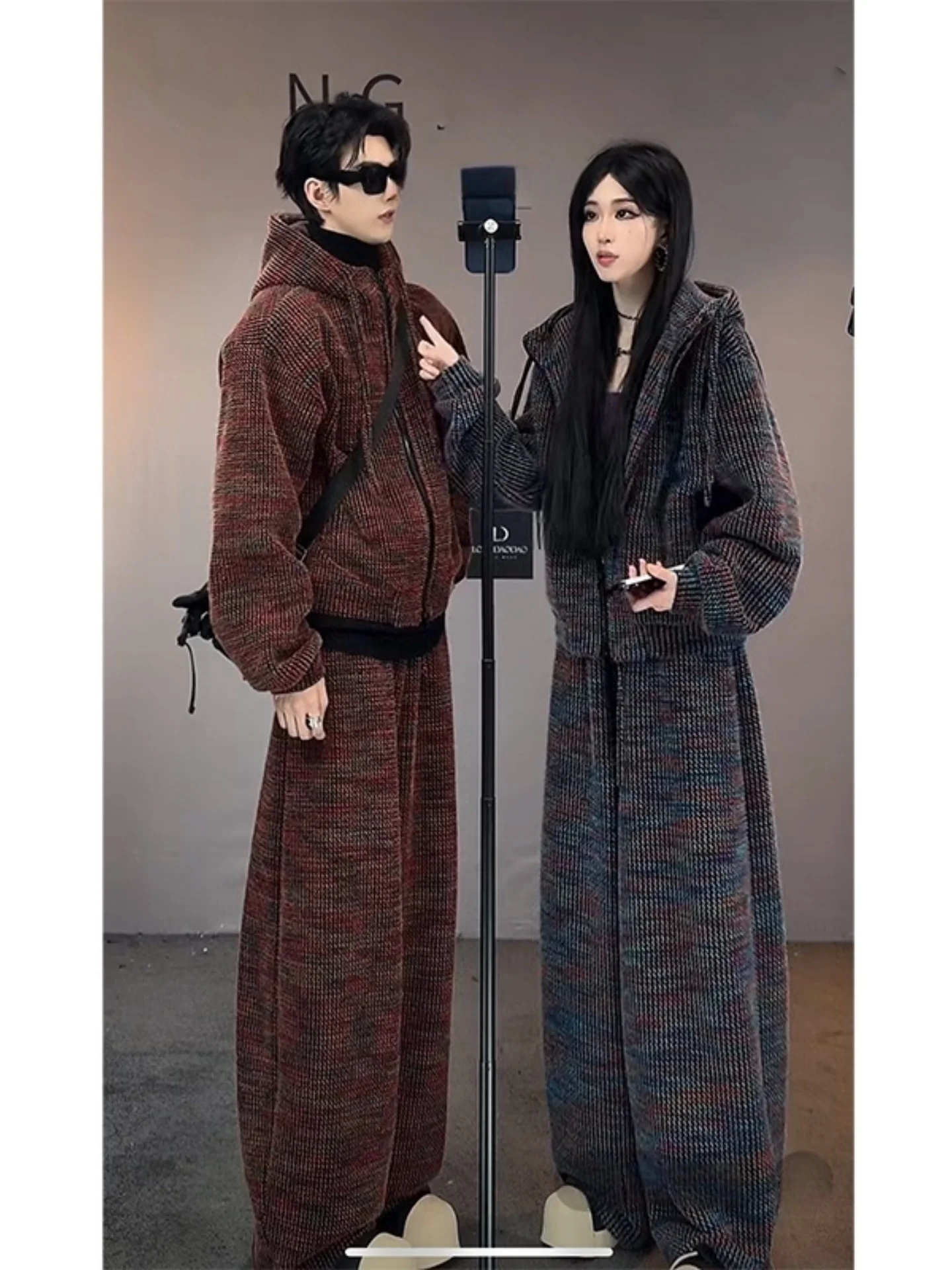 Мужской вязаный кардиган-худи с начесом, зимний спортивный костюм в американском ретро-стиле: куртка и брюки, комплект с длинными рукавами для отдыха и спорта
Мужской вязаный кардиган-худи с начесом, зимний спортивный костюм в американском ретро-стиле: куртка и брюки, комплект с длинными рукавами для отдыха и спорта