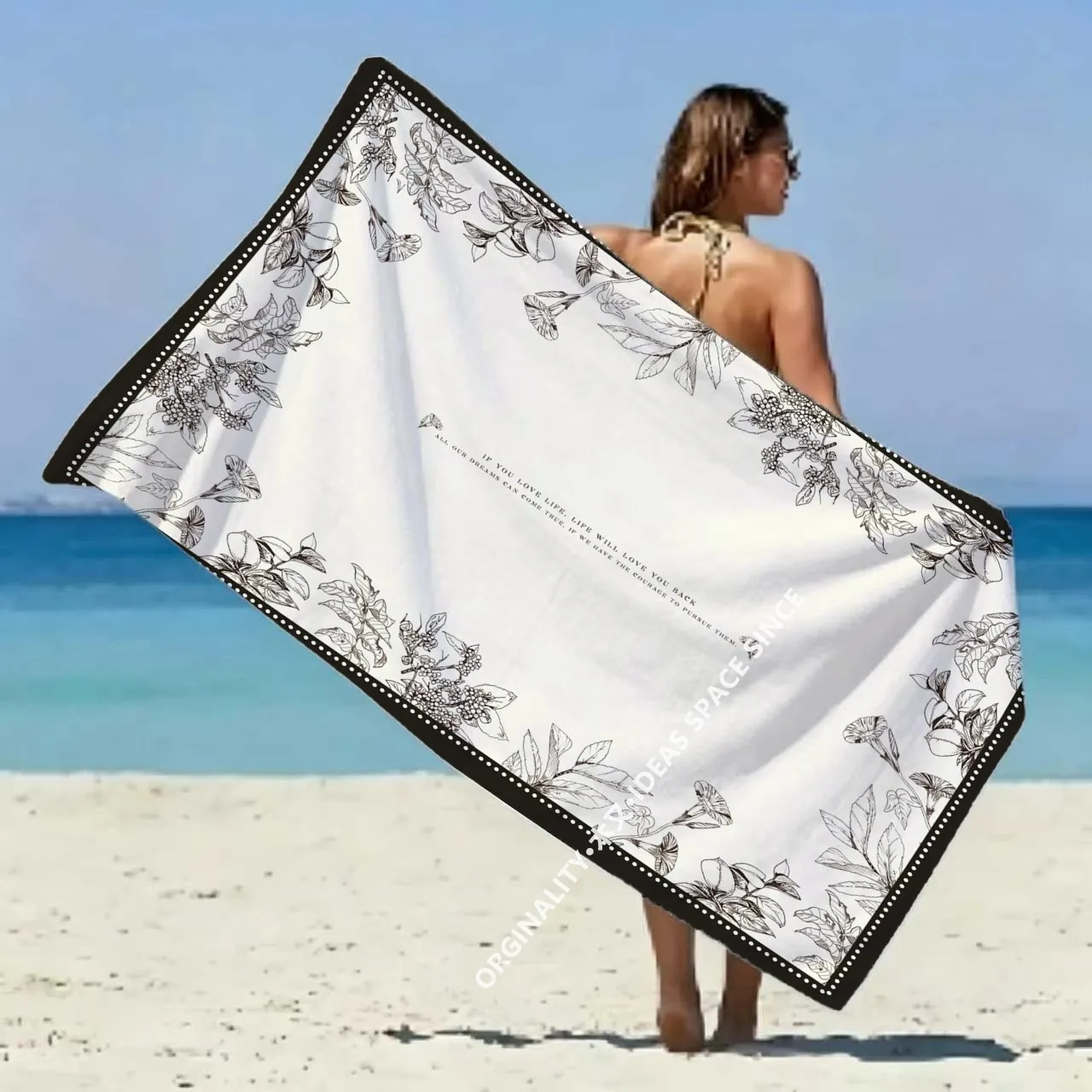 Vintage Floral Boho Beach Towel Patterned Sunscreen And Windproof Suitable For Swimming Pool Camping Travel Blanket
Vintage Floral Boho Beach Towel Patterned Sunscreen And Windproof Suitable For Swimming Pool Camping Travel Blanket