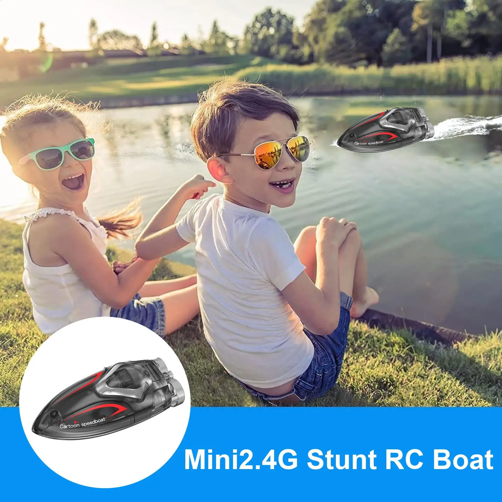 RC Boat Portable Speedboat Toys Portable Swimming Pool Entertainment Supplies 2.4GHz Mini Stunt Submarine Toy For Kids Boys
RC Boat Portable Speedboat Toys Portable Swimming Pool Entertainment Supplies 2.4GHz Mini Stunt Submarine Toy For Kids Boys