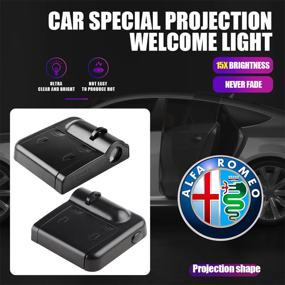 1/2PCS Car Styling Door Welcome Light Projector Decor Lamp Auto Accessories For Alfa Romeo Giulia Stelvio Giulietta 157 149 159
1/2PCS Car Styling Door Welcome Light Projector Decor Lamp Auto Accessories For Alfa Romeo Giulia Stelvio Giulietta 157 149 159