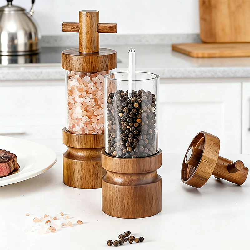 7 Inch Wooden Pepper Grinder Adjustable Manual Pepper Mill Sea Salt Grinder Ceramic Grinding Core Mill Spice Tool Kitchen Gadget
7 Inch Wooden Pepper Grinder Adjustable Manual Pepper Mill Sea Salt Grinder Ceramic Grinding Core Mill Spice Tool Kitchen Gadget
