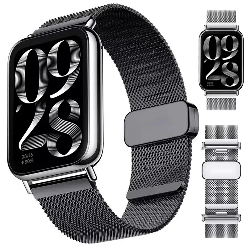 Original Stainless Steel Strap for Xiaomi MiBand 8 Pro Bracelet band Metal Connectors Magnetic Buckle Replacement Accessories
Original Stainless Steel Strap for Xiaomi MiBand 8 Pro Bracelet band Metal Connectors Magnetic Buckle Replacement Accessories