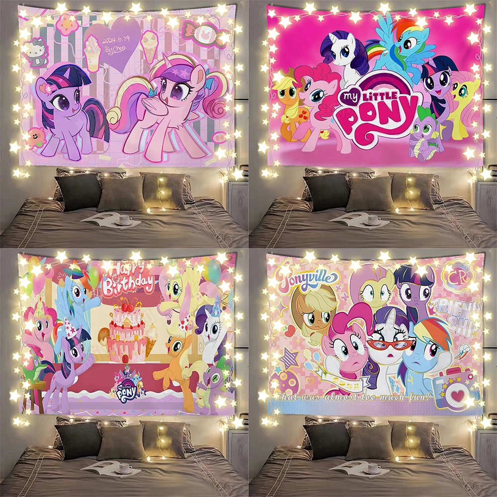 Гобелен My Little Pony, красочный, идеальный выбор для украшения спальни, фоновая ткань для гостиной и спальни, без подсветки
Гобелен My Little Pony, красочный, идеальный выбор для украшения спальни, фоновая ткань для гостиной и спальни, без подсветки