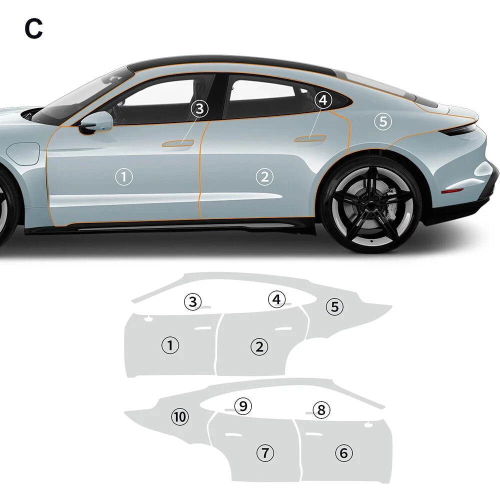 For Porsche Taycan 2020-2023 TPU Bumper Hood Pre-cut PPF Kit Clear Paint Protective Film Custom Anti Scratch Self Healing Shield
For Porsche Taycan 2020-2023 TPU Bumper Hood Pre-cut PPF Kit Clear Paint Protective Film Custom Anti Scratch Self Healing Shield