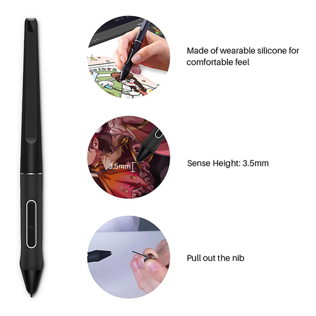 PW517 Digital Stylus Pen + 10-Pack Replacement Pen Nibs for Kamvas 13, Kamvas Pro 24, Kamvas 22 Plus
PW517 Digital Stylus Pen + 10-Pack Replacement Pen Nibs for Kamvas 13, Kamvas Pro 24, Kamvas 22 Plus