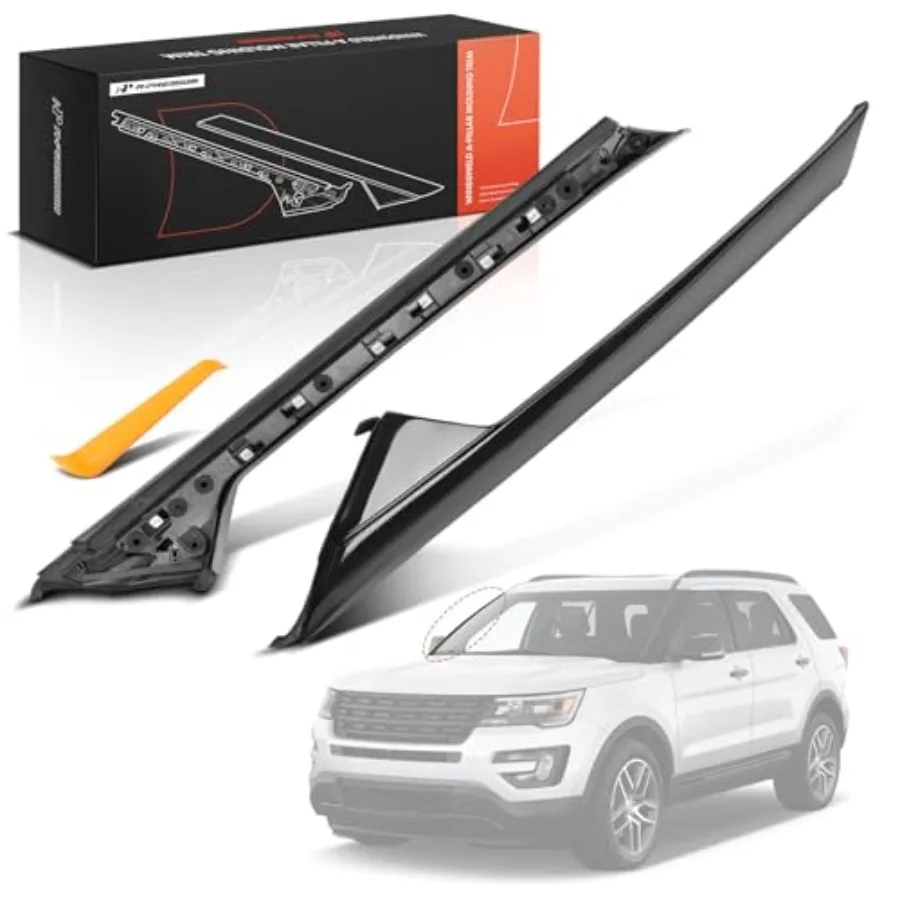 A-Pillar Windshield Molding - Trim Outer and Inner - Compatible with Ford Explorer 2011-2018 - 4 Door Utility - Replace BB5Z-78
A-Pillar Windshield Molding - Trim Outer and Inner - Compatible with Ford Explorer 2011-2018 - 4 Door Utility - Replace BB5Z-78