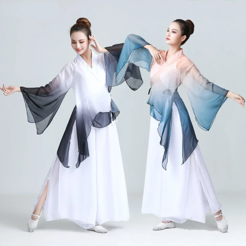 Classical Dance Costume National Hanfu Practice Clothing Women's Clothing Elegant Ancient Style Suit Performance Hanfu Costumes
Classical Dance Costume National Hanfu Practice Clothing Women's Clothing Elegant Ancient Style Suit Performance Hanfu Costumes