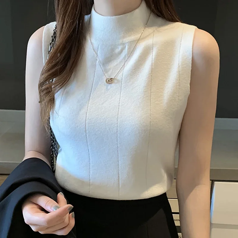 New Fashion Summer Tops Knitted Sweater Women Blusas Mujer De Moda 2024Verano Femme Sleeveless Knit Women Sweater Sweaters E810
New Fashion Summer Tops Knitted Sweater Women Blusas Mujer De Moda 2024Verano Femme Sleeveless Knit Women Sweater Sweaters E810