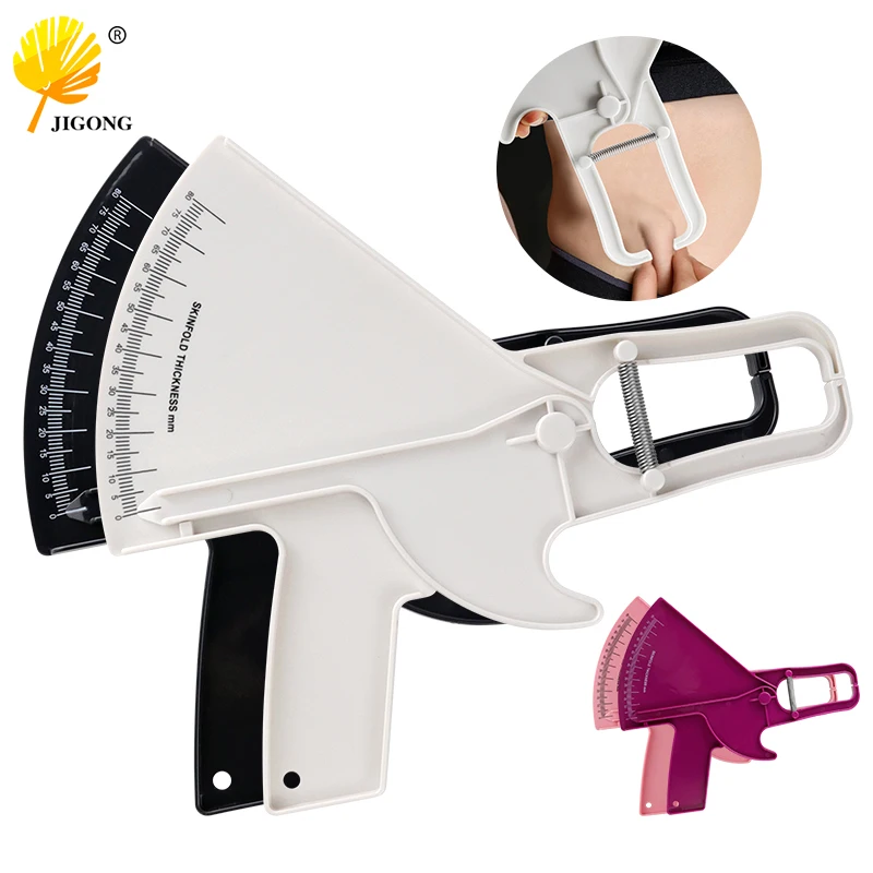 0-80mm Body Fat Measure Tester Analyzer Sebum Caliper Clamp Shaped Ruler Skinfold Test Instrument Measuring Tape
