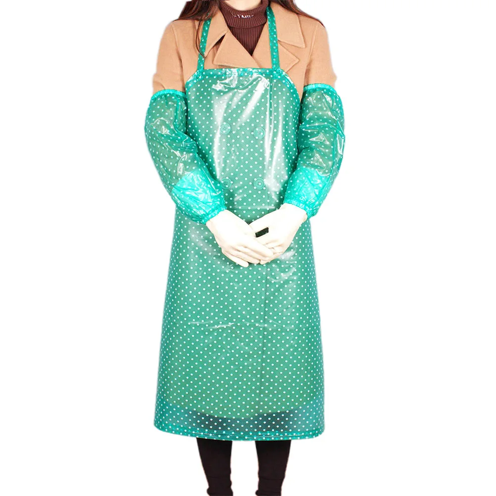 Long Style PVC Waterproof Apron Green with Oversleeves for Cooking Kitchen Baking Grilling Garden Work Craft Apron
Long Style PVC Waterproof Apron Green with Oversleeves for Cooking Kitchen Baking Grilling Garden Work Craft Apron