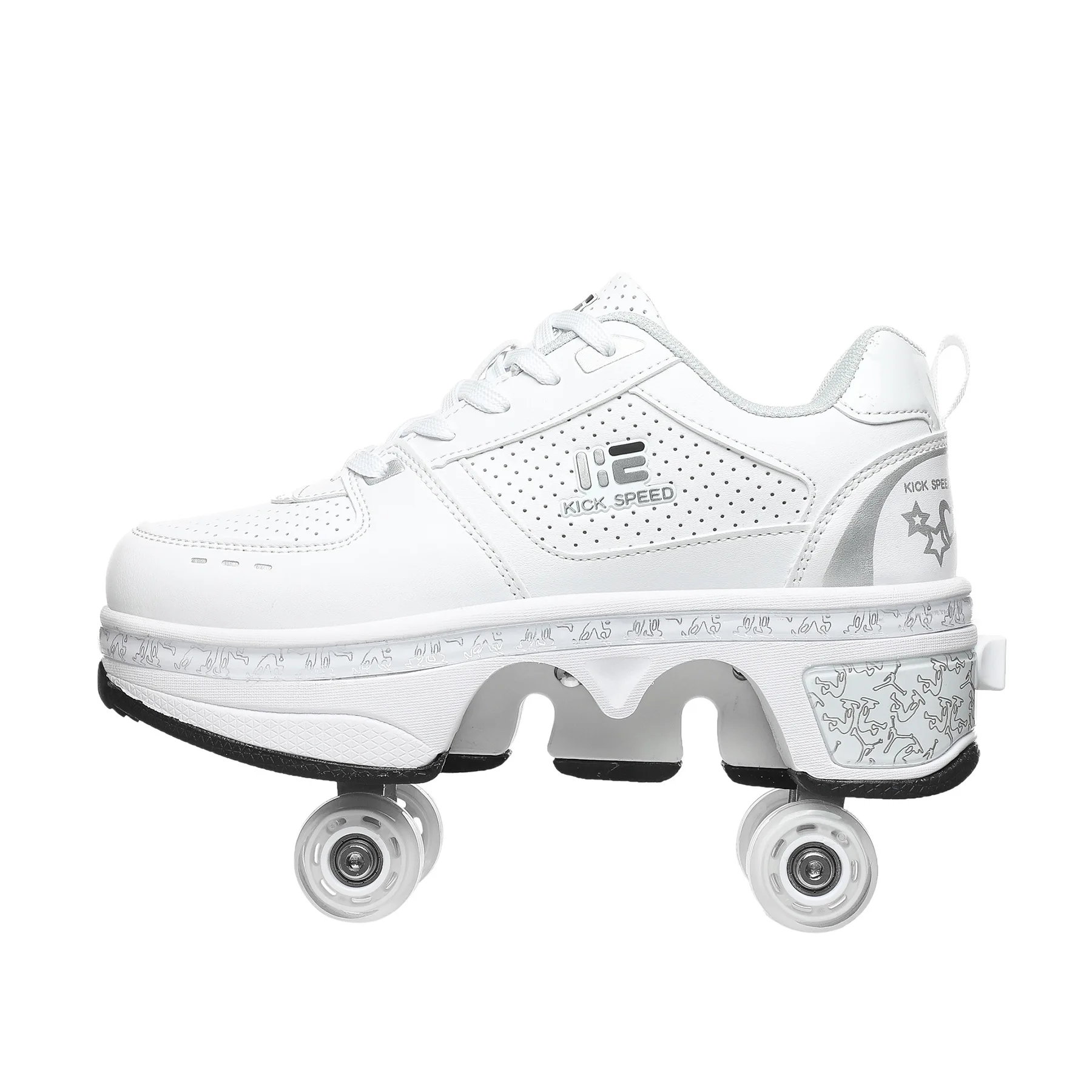 Rampage shoes, children's roller skates, four-wheel ice skates. Ice and drought ice shoes double row
Rampage shoes, children's roller skates, four-wheel ice skates. Ice and drought ice shoes double row