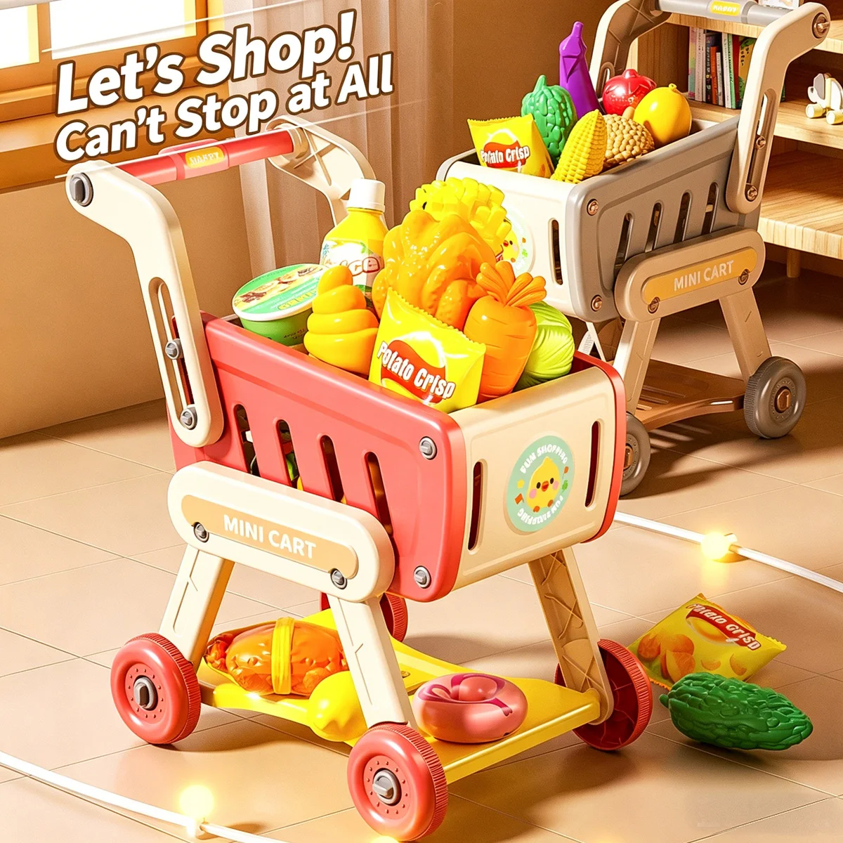38PCS Small Shopping Cart Product Toy Set Children's Play House Simulation Fruit Cutlery Kitchen Supermarket Toy Christmas Gift
38PCS Small Shopping Cart Product Toy Set Children's Play House Simulation Fruit Cutlery Kitchen Supermarket Toy Christmas Gift