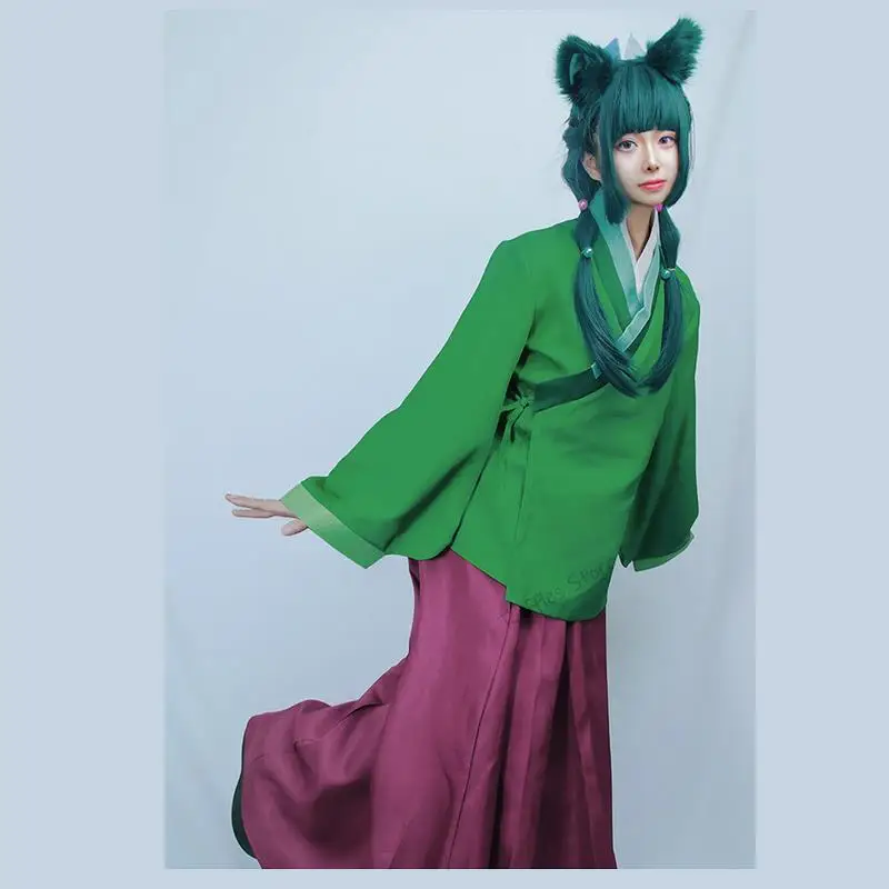 Maomao Jinshi Косплей Костюм Kusuriya no Hitorigoto Аптекарские дневники Парик Китайская униформа Hanfu Головной убор Костюм для Хэллоуина
Maomao Jinshi Косплей Костюм Kusuriya no Hitorigoto Аптекарские дневники Парик Китайская униформа Hanfu Головной убор Костюм для Хэллоуина