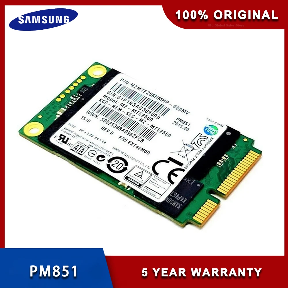Оригинальный Внутренний твердотельный накопитель Samsung PM851 mSATA 512 ГБ 256 ГБ 128 ГБ 1,8 дюйма Nvme SATA
Оригинальный Внутренний твердотельный накопитель Samsung PM851 mSATA 512 ГБ 256 ГБ 128 ГБ 1,8 дюйма Nvme SATA