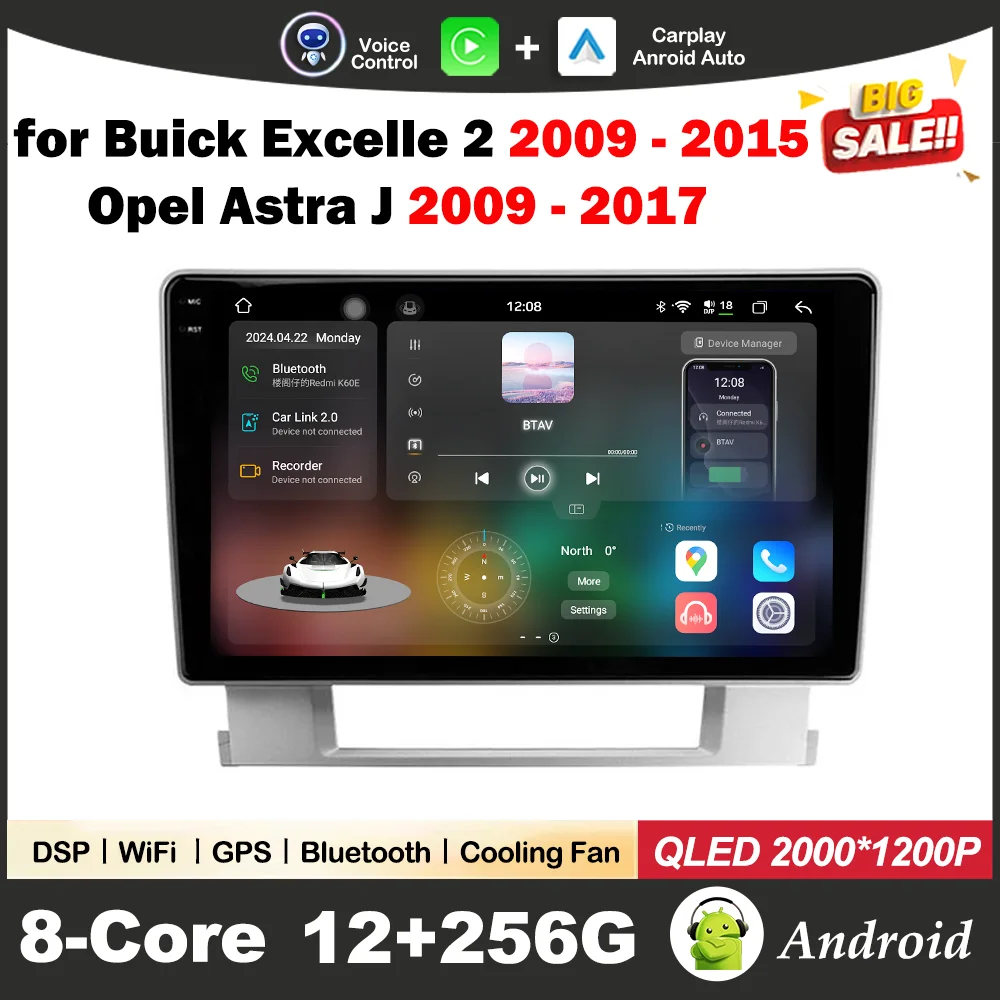 for Buick Excelle 2 2009 - 2015 Opel Astra J 2009 - 2017 Car Mulltmedia Player Android OS WiFi DSP BT QLED IPS Stereo Head Unit
for Buick Excelle 2 2009 - 2015 Opel Astra J 2009 - 2017 Car Mulltmedia Player Android OS WiFi DSP BT QLED IPS Stereo Head Unit