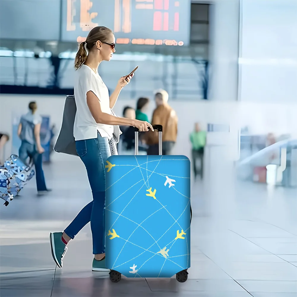 1PC Abstract Airplane Print luggage cover for luggage sizes 18-32 inches; dust and elastic travel accessories to effectively
1PC Abstract Airplane Print luggage cover for luggage sizes 18-32 inches; dust and elastic travel accessories to effectively