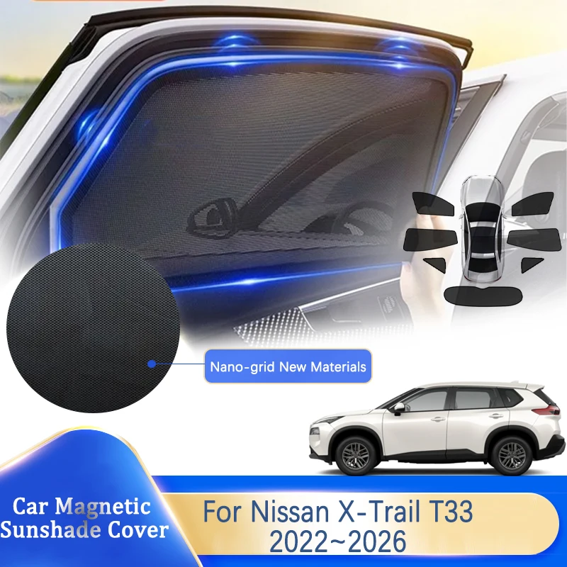 Car Sunshade For Nissan X-Trail e-Power Rogue T33 Xtrail 2022~2026 Anti-UV Pad Curtain Window Visor Sun Shade Cover Auto Accesso
Car Sunshade For Nissan X-Trail e-Power Rogue T33 Xtrail 2022~2026 Anti-UV Pad Curtain Window Visor Sun Shade Cover Auto Accesso