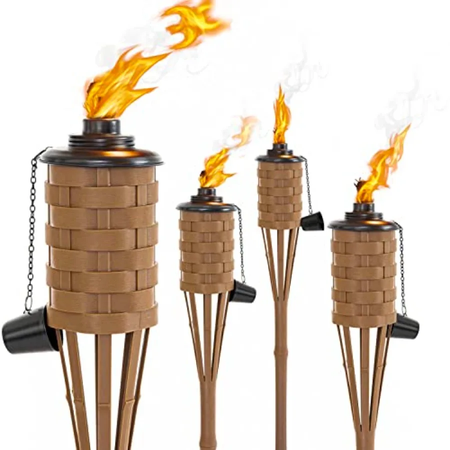 ONETHATCH Citronella Torches Brown Color, 4pack;Bamboo Torch, Perfect for Outdoor Lighting, Luau, Summer Parties, and Garden De
ONETHATCH Citronella Torches Brown Color, 4pack;Bamboo Torch, Perfect for Outdoor Lighting, Luau, Summer Parties, and Garden De
