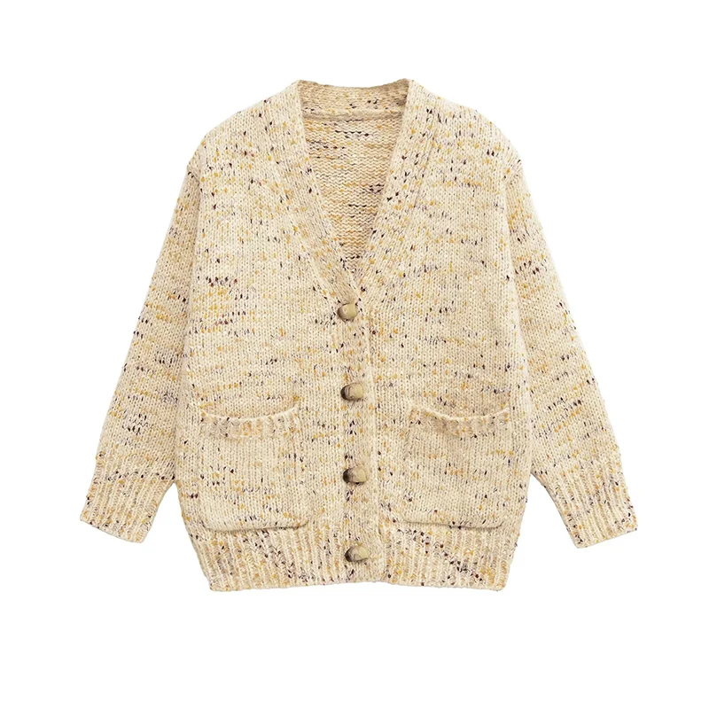 2025 Women Autumn Winter Loose Knit Cardigan Long Sleeve V Neck With Pockets Casual Outerwear
2025 Women Autumn Winter Loose Knit Cardigan Long Sleeve V Neck With Pockets Casual Outerwear