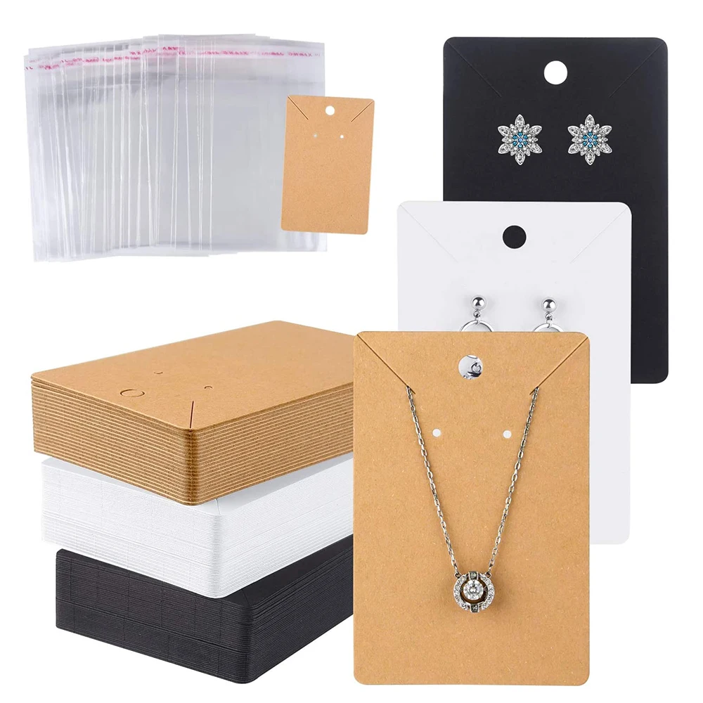 30pcs Earring Cards Necklace Display Cards with 30Pcs Self-Seal OPP Hang Bags for DIY Jewelry Retail Packaging Kraft Paper Tags
30pcs Earring Cards Necklace Display Cards with 30Pcs Self-Seal OPP Hang Bags for DIY Jewelry Retail Packaging Kraft Paper Tags