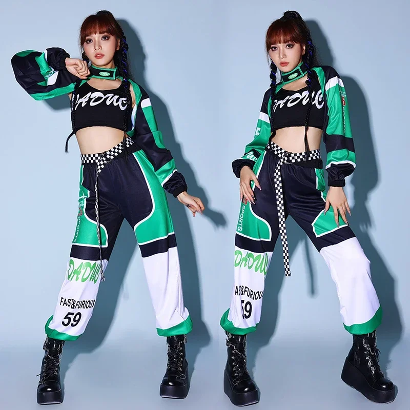 Cool Green K-POP Dancing Clothes For Women Group Song Playing Clothing Hip Pop Jazz Dance Costumes Nightclub DJ Stage Set XH1818
Cool Green K-POP Dancing Clothes For Women Group Song Playing Clothing Hip Pop Jazz Dance Costumes Nightclub DJ Stage Set XH1818