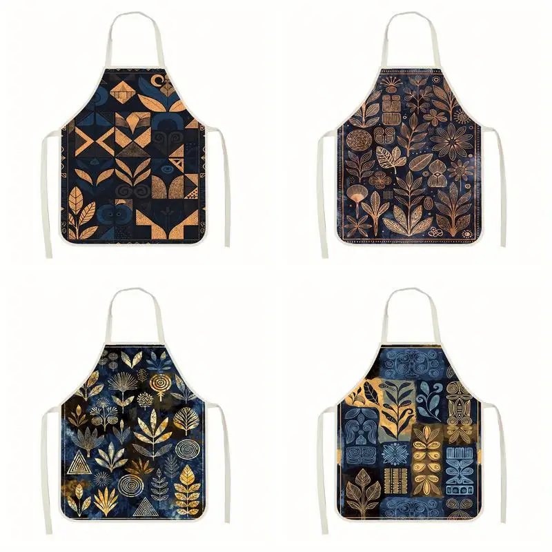 Geometric Floral Aprons Linen apron, suitable for kitchen cooking, parent-child interaction, painting and other scenarios
Geometric Floral Aprons Linen apron, suitable for kitchen cooking, parent-child interaction, painting and other scenarios