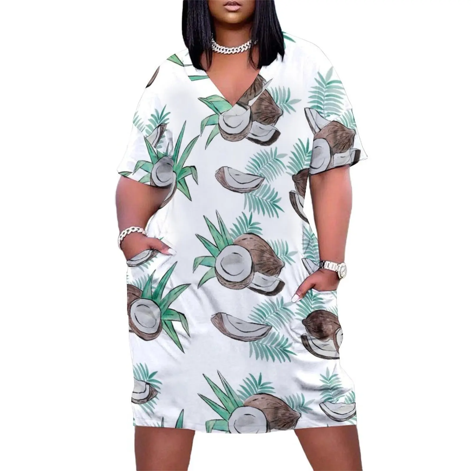coconut passion Loose Pocket Dress women dresses Summer skirt Long veiled dresses women's luxury party dress
coconut passion Loose Pocket Dress women dresses Summer skirt Long veiled dresses women's luxury party dress