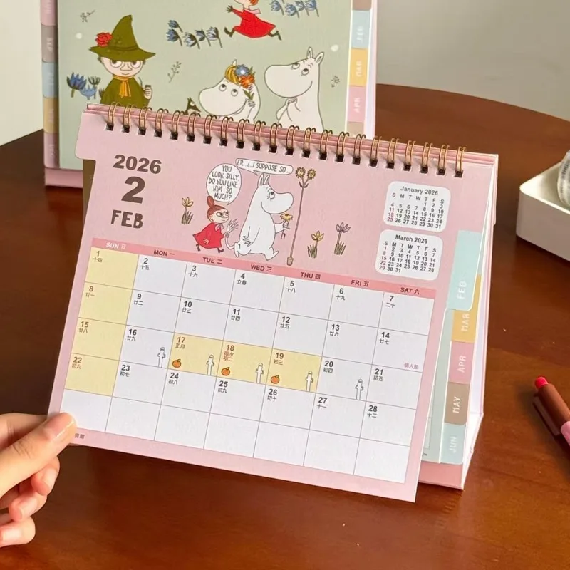 Kawaii Anime Moomins Series 2026 Calendar Cartoon Character Cute Creativity Printing Desktop Plan Check in Calendar Stationery
Kawaii Anime Moomins Series 2026 Calendar Cartoon Character Cute Creativity Printing Desktop Plan Check in Calendar Stationery