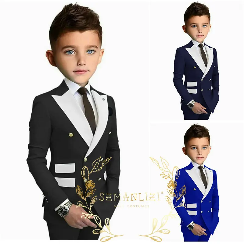 Boy Suits Formal Double Breasted Suit Boys' Suit Flower Boys 2 Pieces (Blazer+Pants) Fashion Suit Kids Wedding Slim Fit
Boy Suits Formal Double Breasted Suit Boys' Suit Flower Boys 2 Pieces (Blazer+Pants) Fashion Suit Kids Wedding Slim Fit