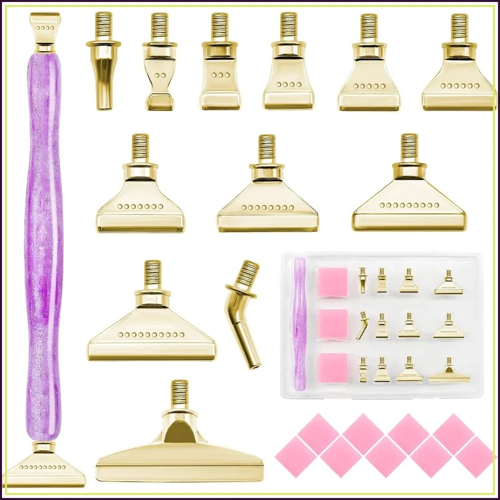 22PCS DIY Diamond Art Pen Set - Metal Tips & Dotting Clay for Painting Tools
22PCS DIY Diamond Art Pen Set - Metal Tips & Dotting Clay for Painting Tools
