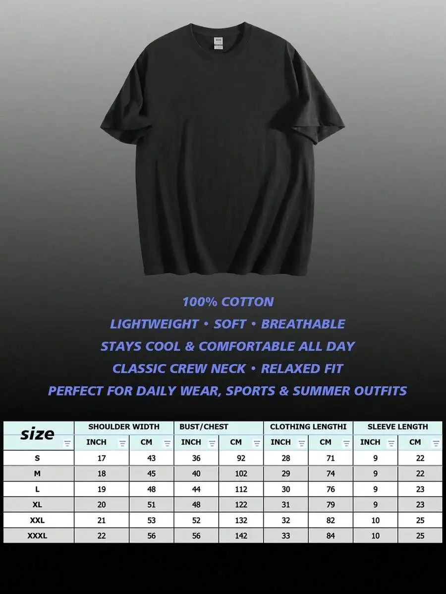 Mens 100% Cotton Short Sleeve Crew Neck T-Shirt Casual Summer Spring Top
Mens 100% Cotton Short Sleeve Crew Neck T-Shirt Casual Summer Spring Top