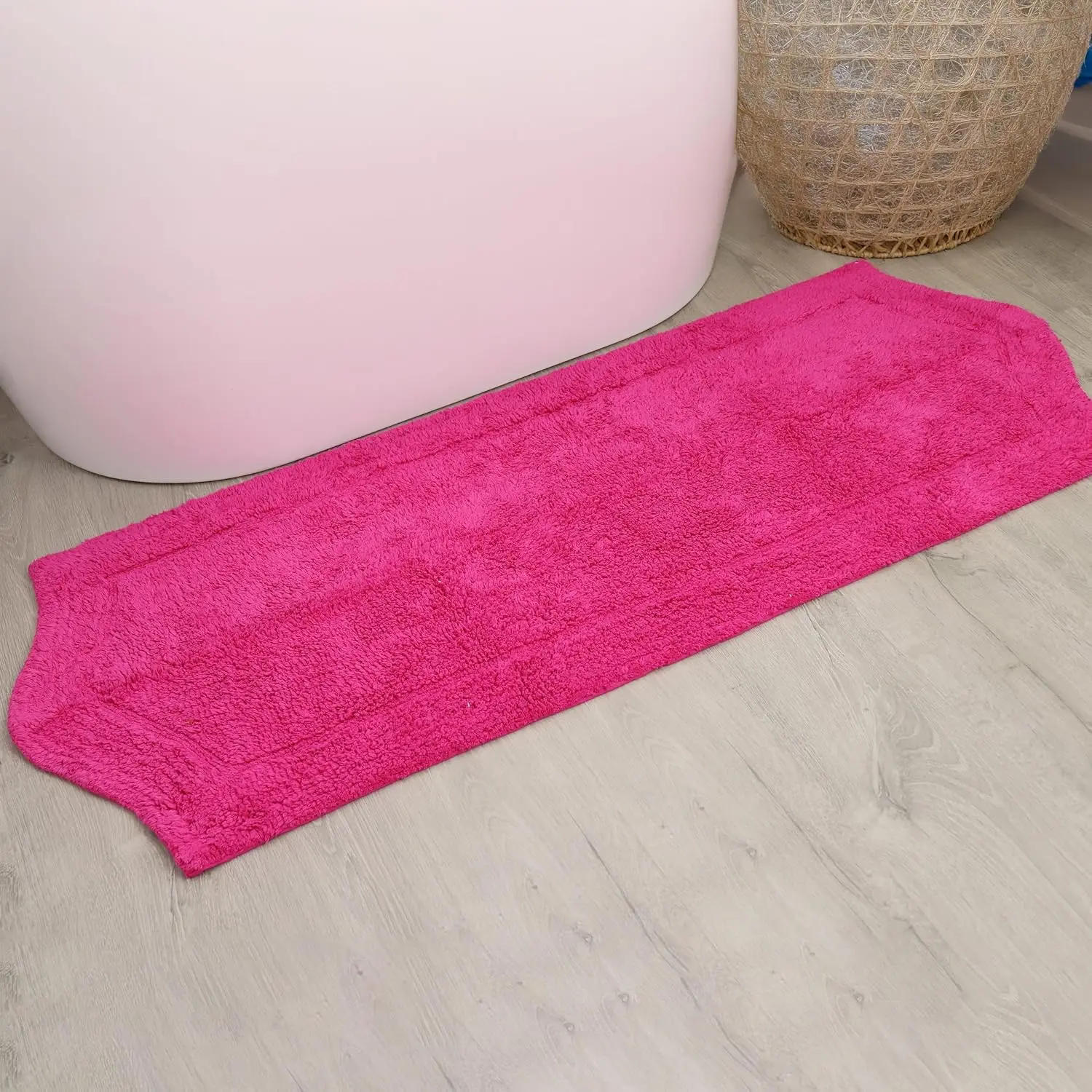 100% Cotton Tufted Bath Rug Runner, Extra Soft Absorbent Bath Mat, Non-Slip Plush Carpet, Machine Wash for Bathroom, 22x60, Hot
100% Cotton Tufted Bath Rug Runner, Extra Soft Absorbent Bath Mat, Non-Slip Plush Carpet, Machine Wash for Bathroom, 22x60, Hot