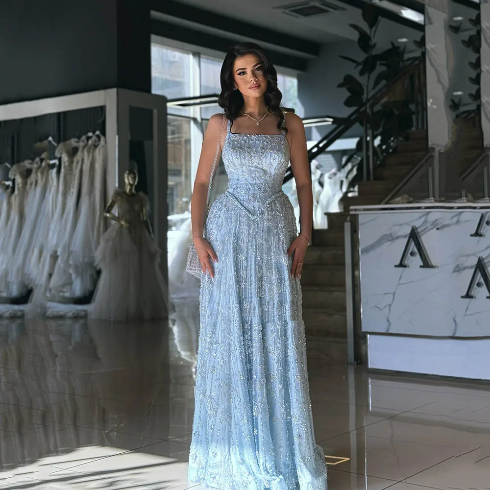 Msikoods Elegant Blue Evening Dresses 2025 Beaded Formal Gown A Line Prom Dress Lace Embroidery Princess Party Dress Customized
Msikoods Elegant Blue Evening Dresses 2025 Beaded Formal Gown A Line Prom Dress Lace Embroidery Princess Party Dress Customized