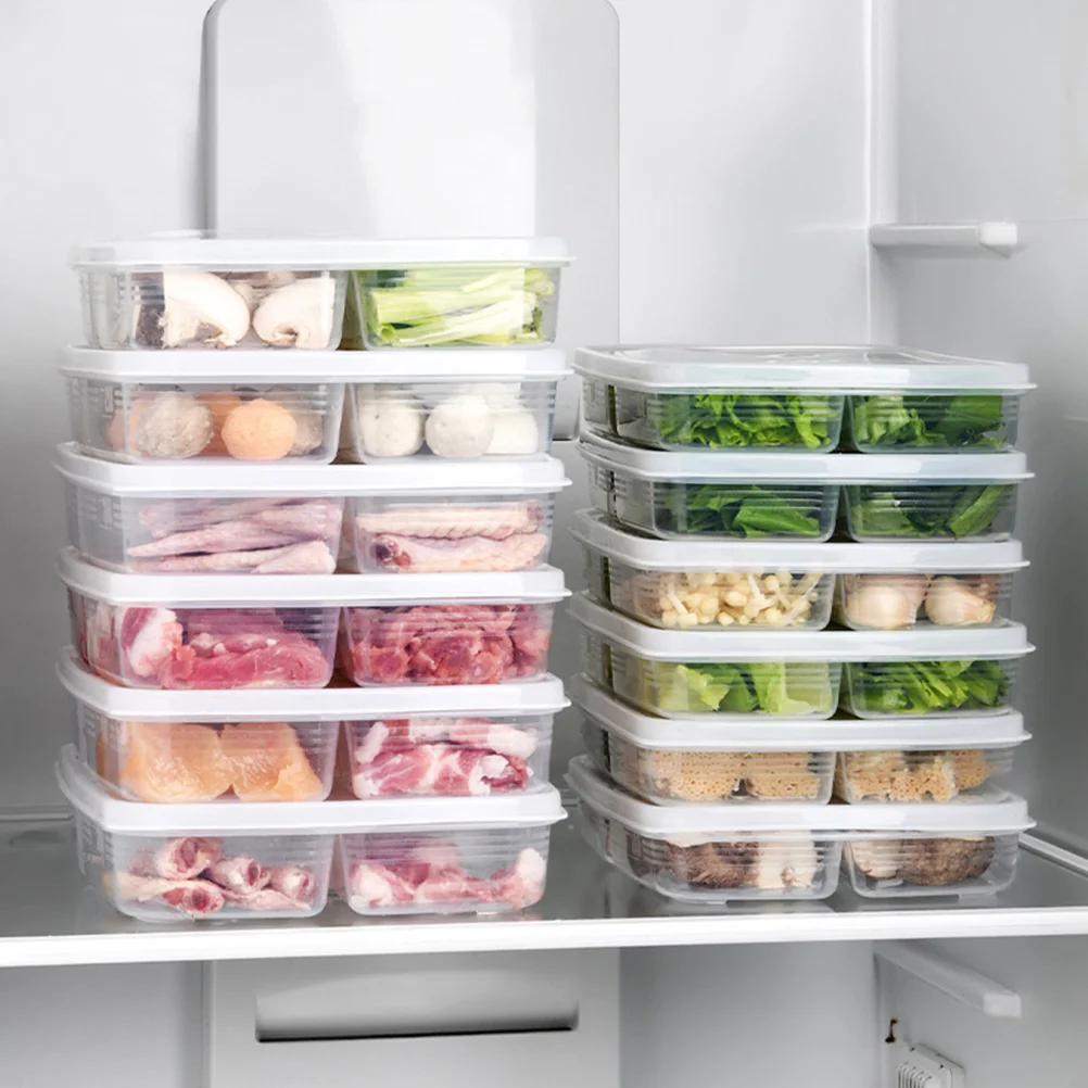 2pcs Stackable Food Boxes Refrigerator Organizer Vegetable Container Lid Freezer Pantry Cabinet Space Saving Food Storage Box 
2pcs Stackable Food Boxes Refrigerator Organizer Vegetable Container Lid Freezer Pantry Cabinet Space Saving Food Storage Box