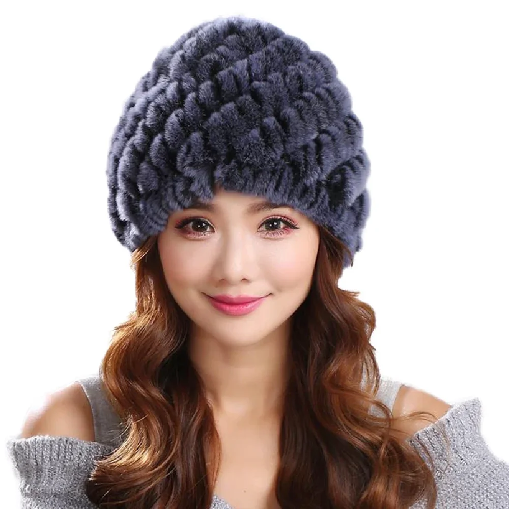 Real Rex Rabbit Fur Hats Women Winter Warm Beanies Skullies Caps Hand-Woven Fluffy Soft 13Colors
Real Rex Rabbit Fur Hats Women Winter Warm Beanies Skullies Caps Hand-Woven Fluffy Soft 13Colors