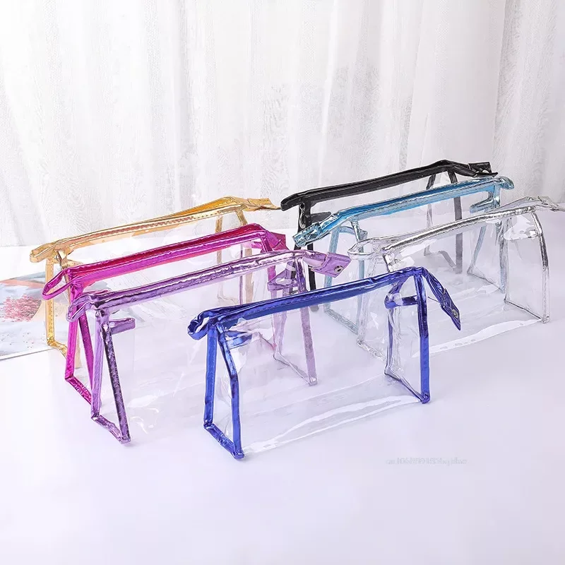 Transparent Portable Cosmetic Bag for Women, PVC Zipper Makeup Bag, Beauty Case, Travel Wash Bag, Toiletry Organizer, Storage Ba
Transparent Portable Cosmetic Bag for Women, PVC Zipper Makeup Bag, Beauty Case, Travel Wash Bag, Toiletry Organizer, Storage Ba