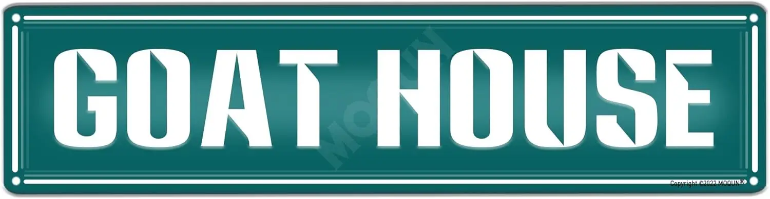 Goat House Sign, Goat Sign, Goat House Decor, Funny Wall Decor For Home Farmhouse Man Cave Bathroom Bar Street, Quality Metal Si
Goat House Sign, Goat Sign, Goat House Decor, Funny Wall Decor For Home Farmhouse Man Cave Bathroom Bar Street, Quality Metal Si