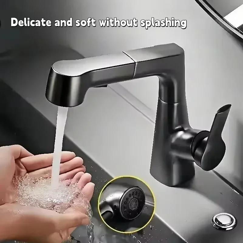Pull Out Lift Kitchen Faucet 360° Rotatable Splashproof Basin Faucet Stainless Steel Kitchen Sink Faucet with Pull Down Sprayer
Pull Out Lift Kitchen Faucet 360° Rotatable Splashproof Basin Faucet Stainless Steel Kitchen Sink Faucet with Pull Down Sprayer