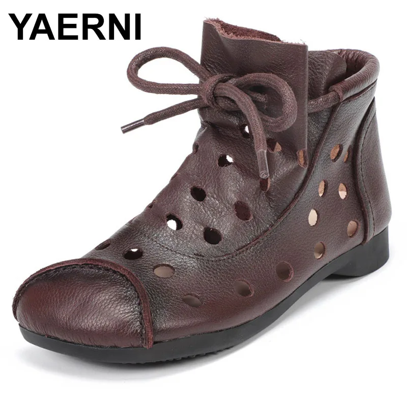 2025 Ankle Boots For Women Shoes Summer Sandals Genuine Leather Round Toe Hollow Out Lace up Retro Luxury Boots For Ladies
2025 Ankle Boots For Women Shoes Summer Sandals Genuine Leather Round Toe Hollow Out Lace up Retro Luxury Boots For Ladies